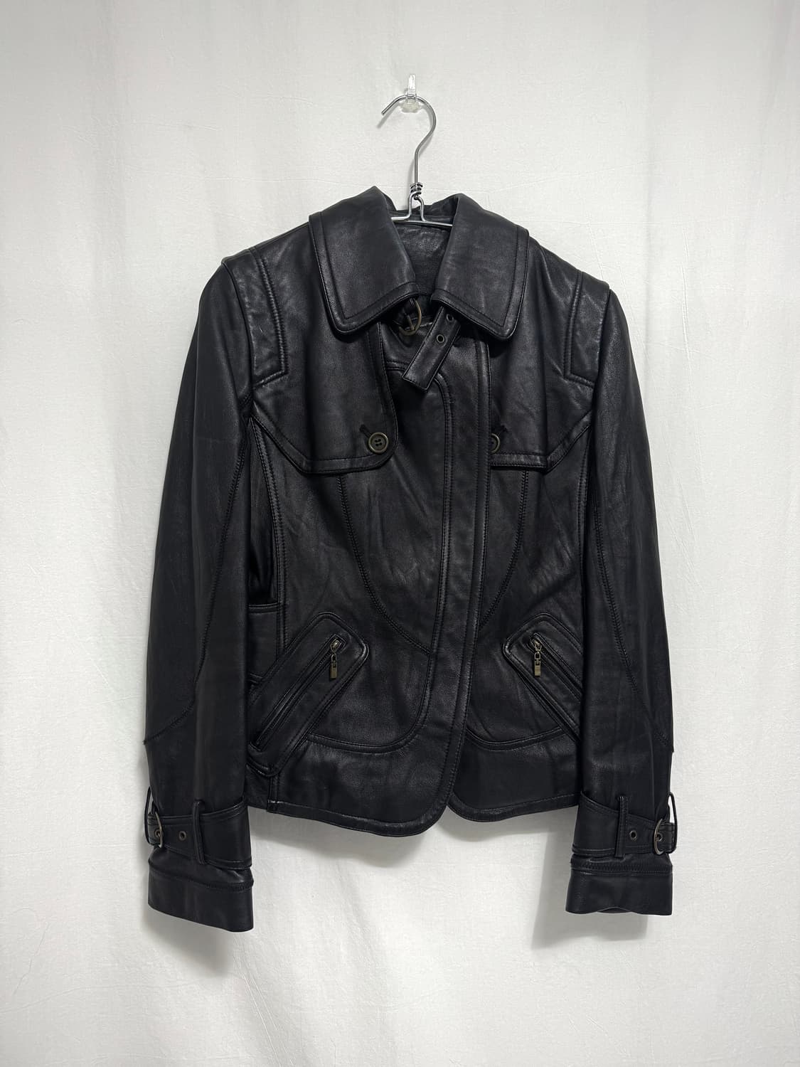 Lamb skin leather jacket 상품이미지1