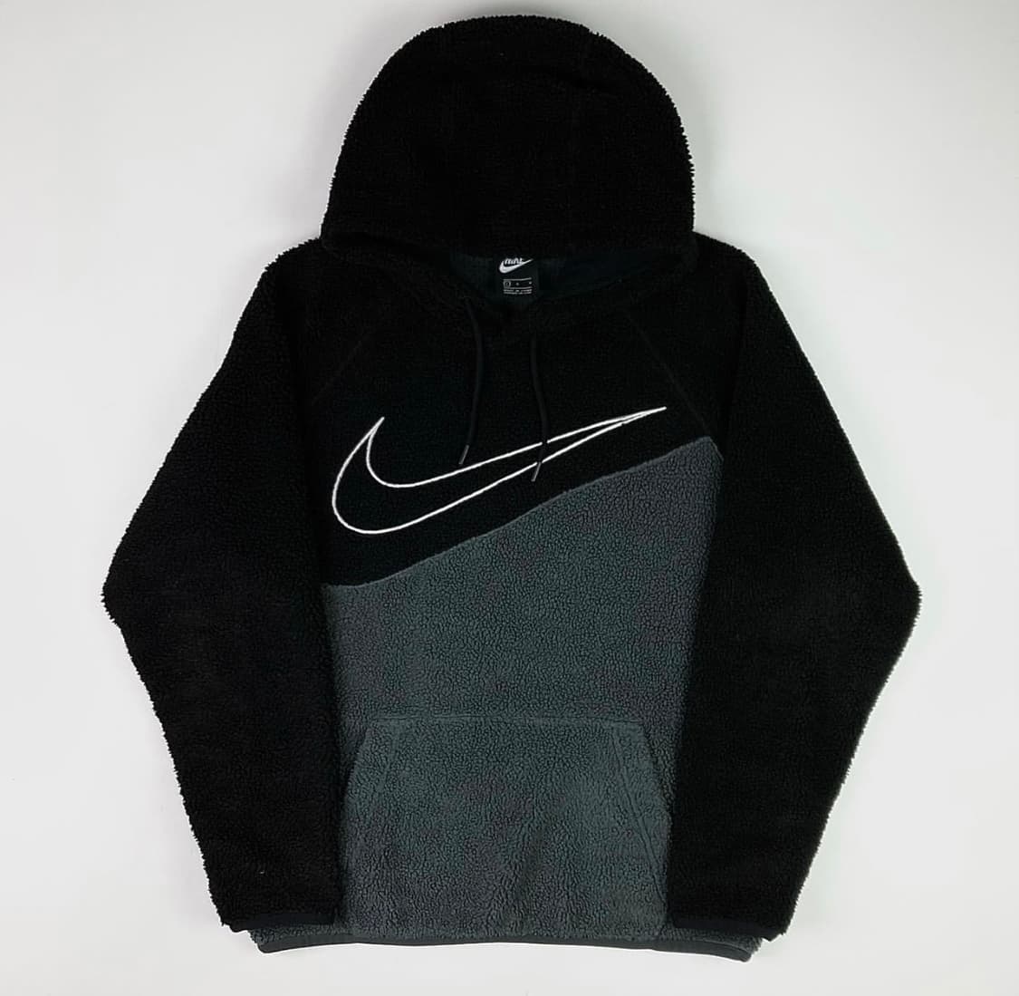 나이키 블랙 빅로고 후리스 후드 상품이미지1