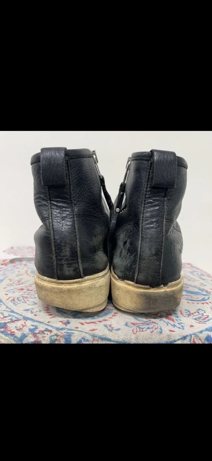 데이빗스톤 레더 하이탑 스니커즈 270 릭오웬스맛 상품이미지2