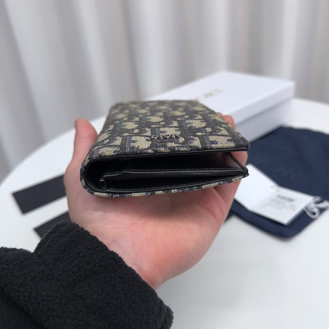 [정품] 디올 오블리크 장지갑 베이지 상품이미지5