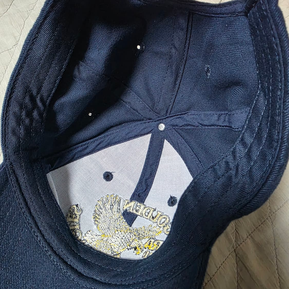 [OS] 빈티지 NRA 골든 이글 6패널 볼캡 네이비 ver 하드페이딩 상품이미지4