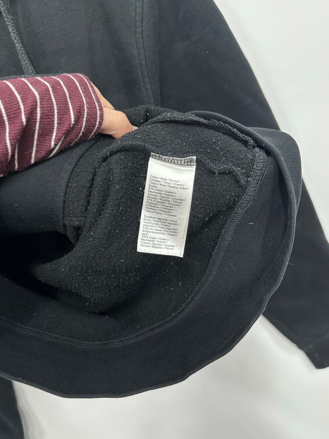 라코스테 블랙 후드집업 상품이미지3