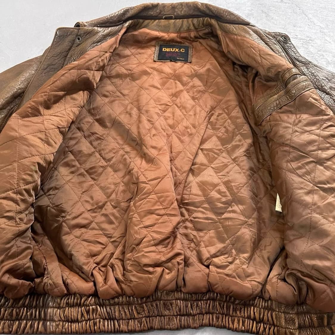 DEUX.C  A-2 리얼 가죽 자켓 상품이미지3