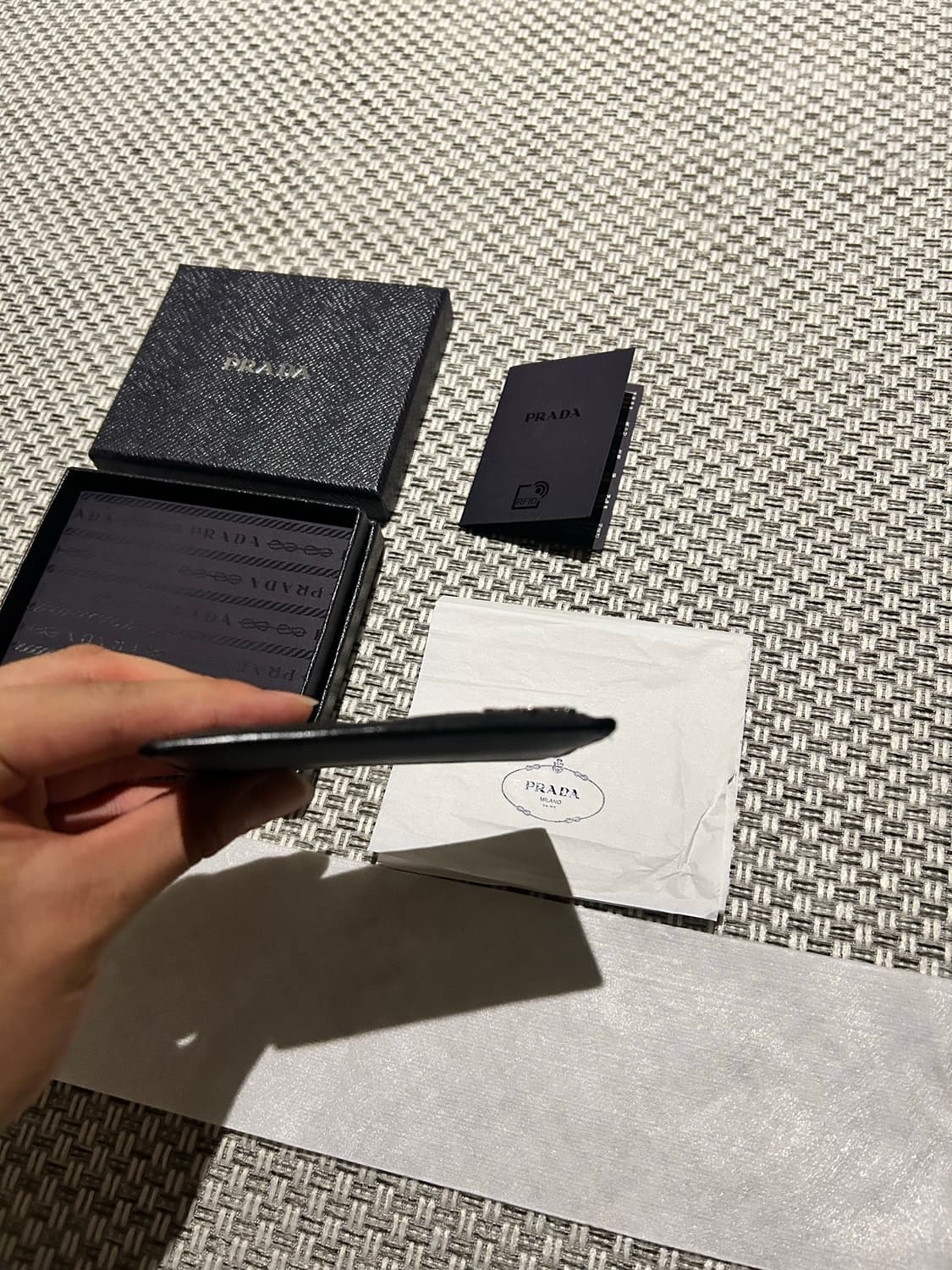 [새상품급] 프라다 사피아노 카드지갑 상품이미지6