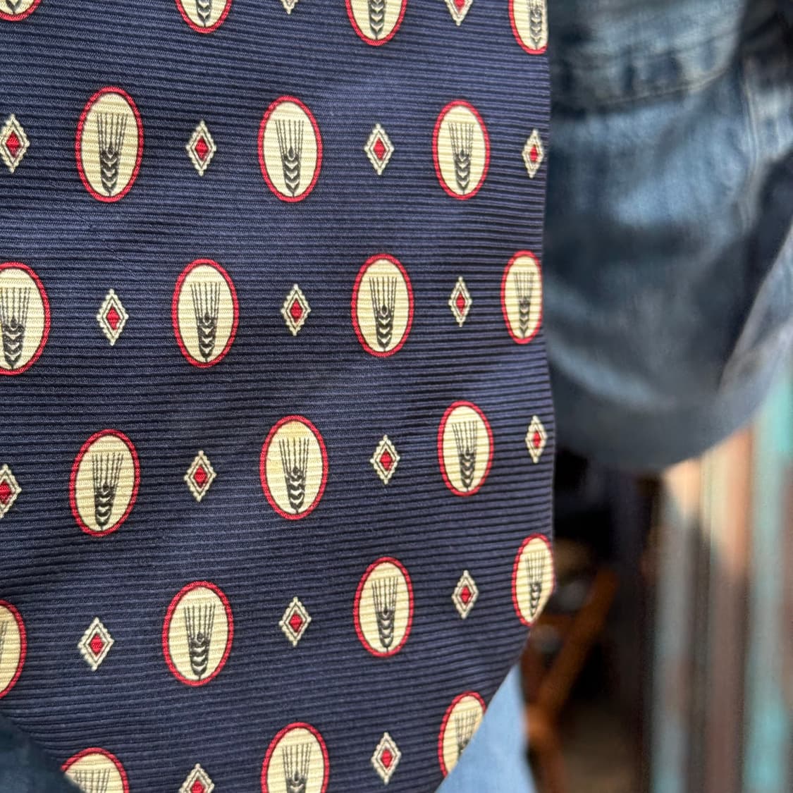 슈퍼드라이 벼 패턴 코튼 타이 상품이미지8