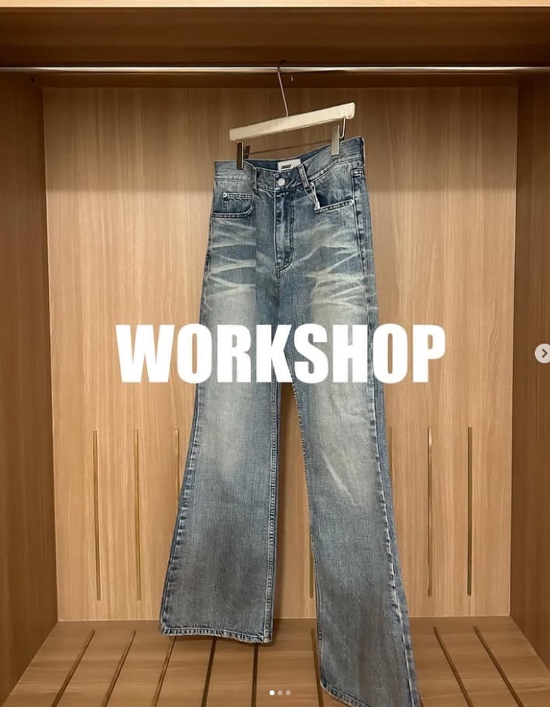 Wworkshop 머드 워싱 플레어 데님 2사이즈 판매 상품이미지1