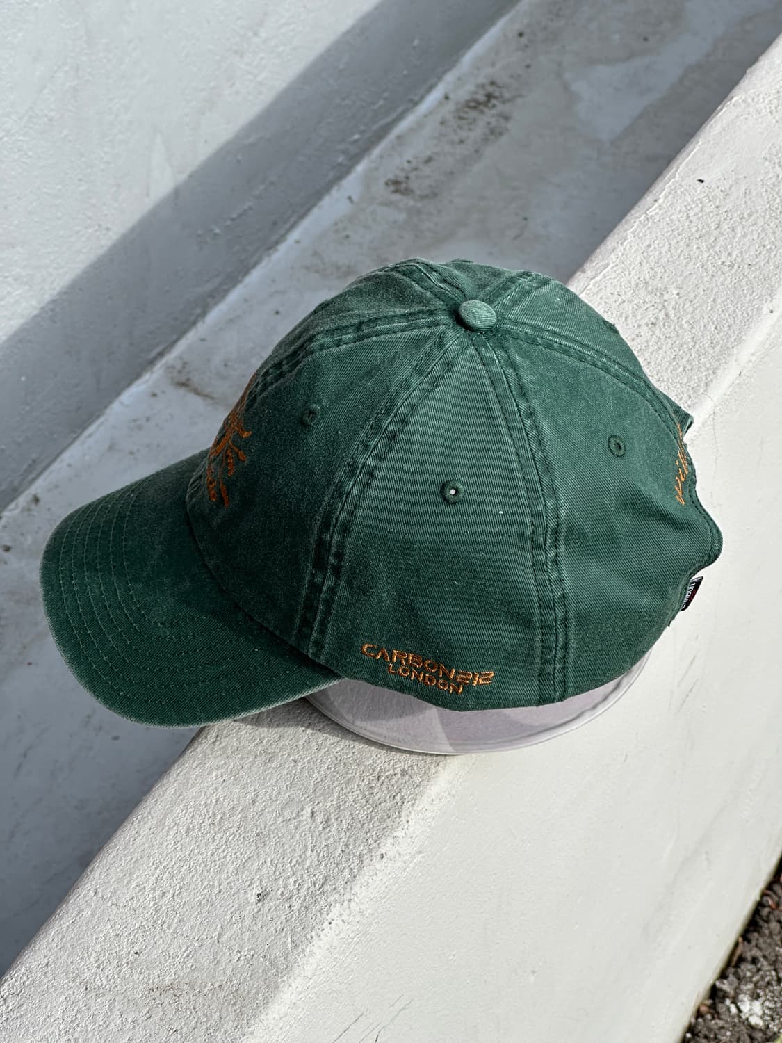 [F] carbon212 로고 그린 볼캡 모자 상품이미지3