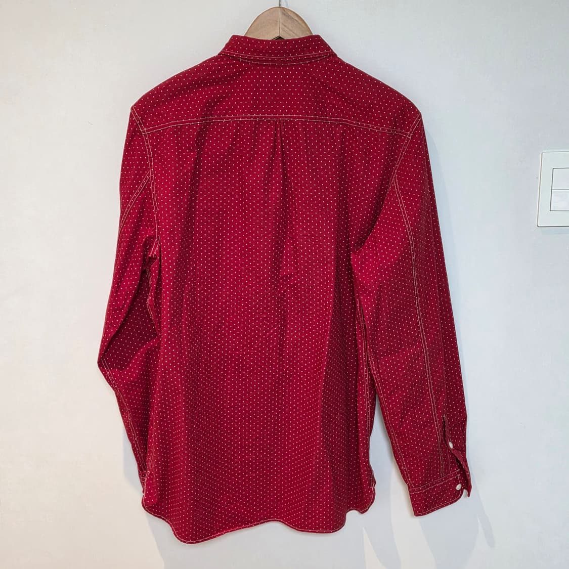 RRL 랄프로렌 레드 도트 셔츠 L 상품이미지4