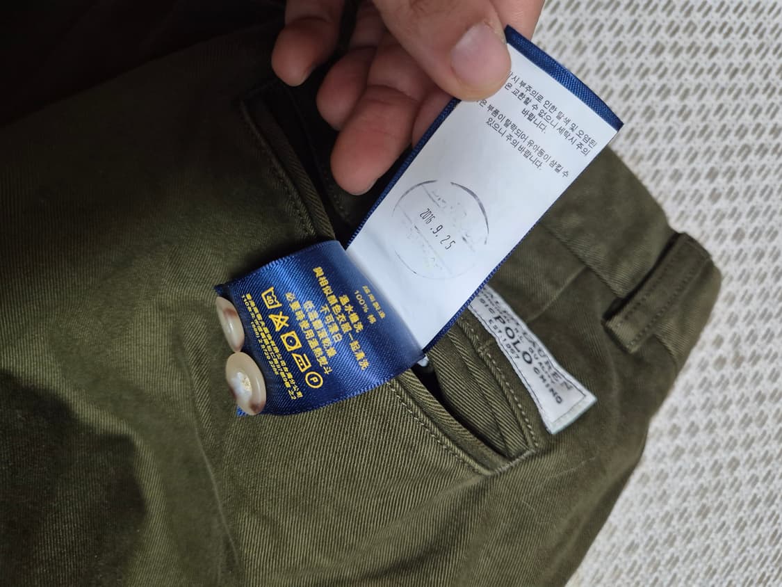 (새상품) 폴로 랄프로렌 치노팬츠  면바지 슬랙스 33 상품이미지7