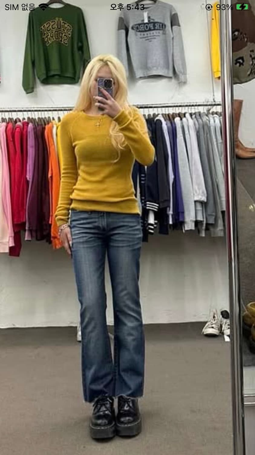 돌체앤가바나 로우라이즈 부츠컷 데님 팬츠 상품이미지6