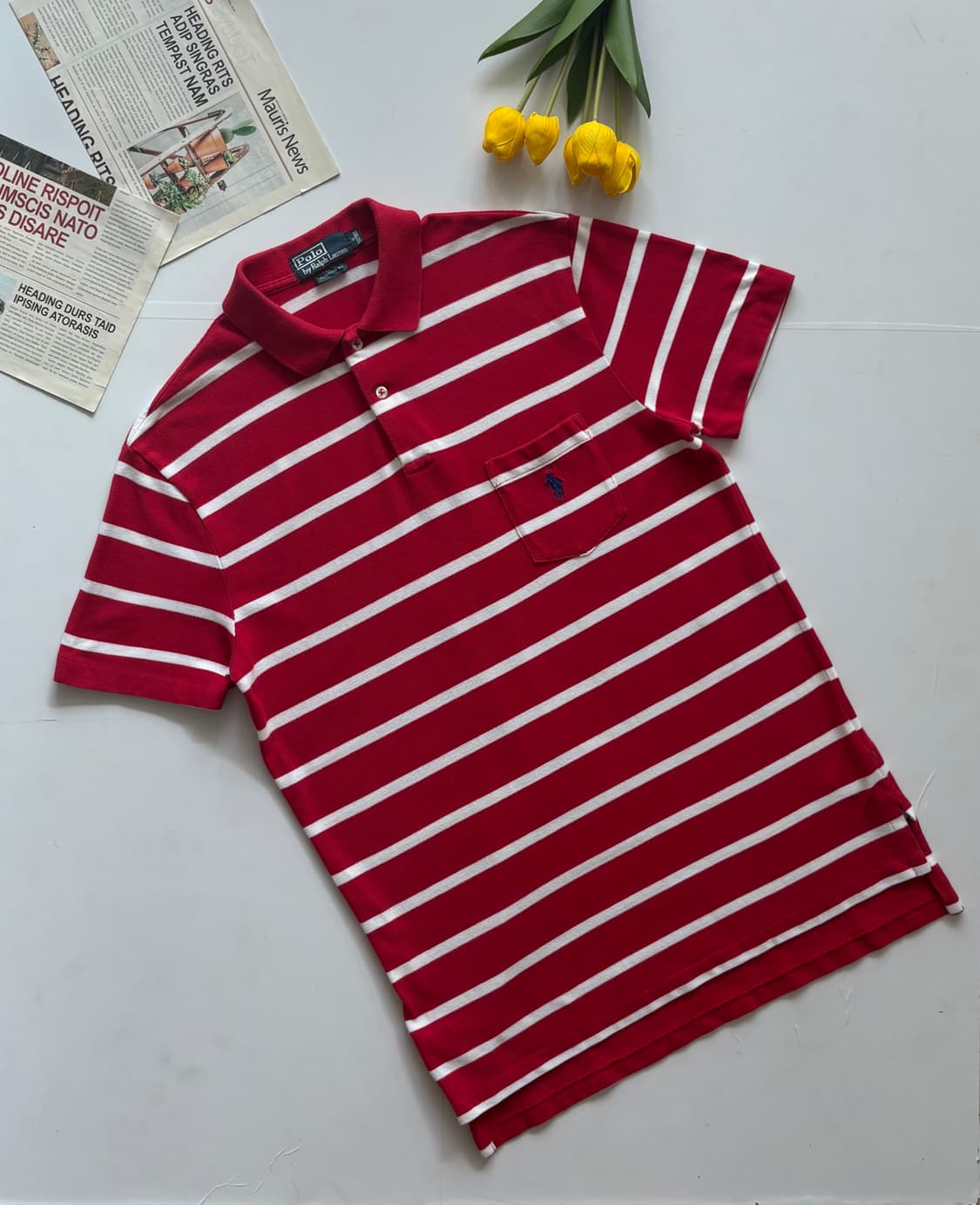 Polo 폴로랄프로렌 스트라이프 포켓 카라티  상품이미지1