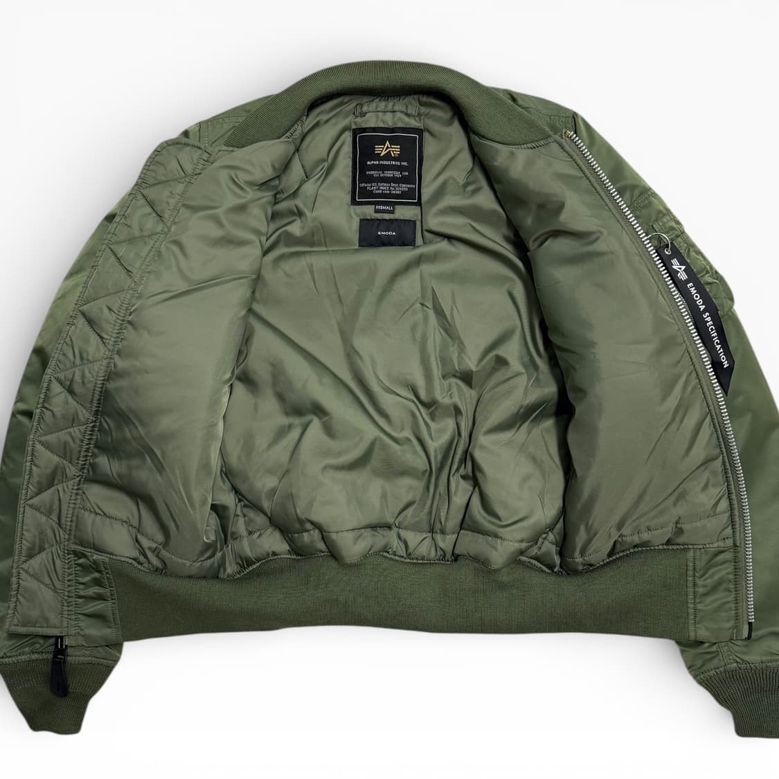 알파 x EMODA MA-1 플라이트 자켓, xxs  상품이미지3