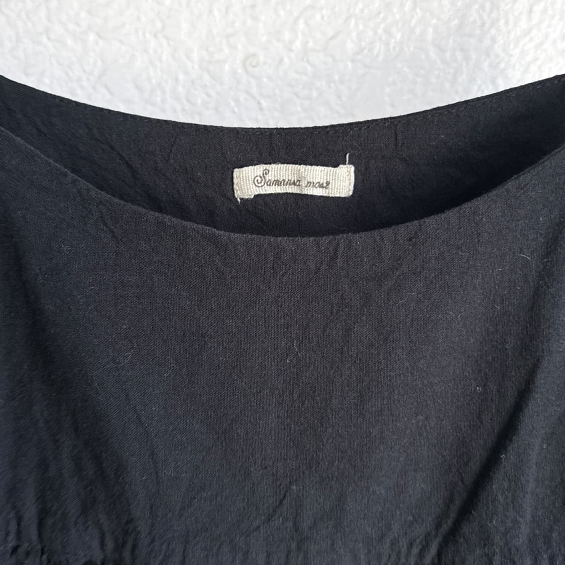 모카 안개 블랙 펀칭 원피스 상품이미지4