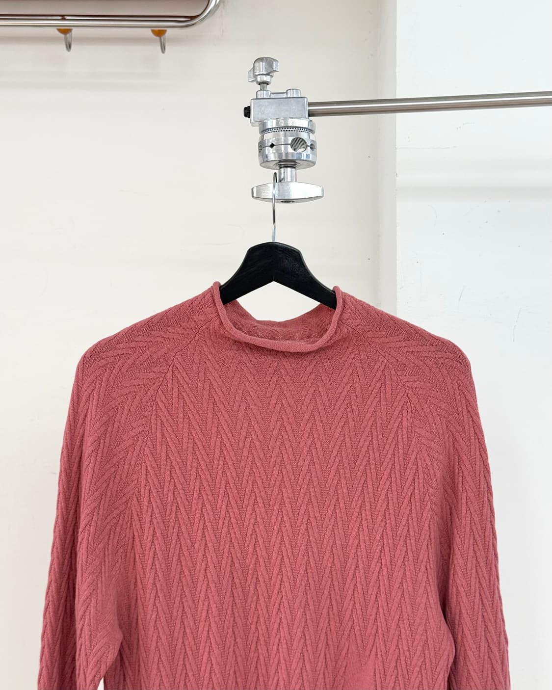 에르메스 핑크 케시미어 목 넥 스웨터 상품이미지2