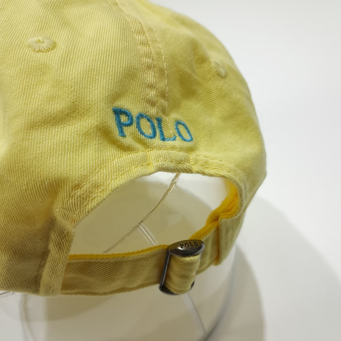 CL246 폴로 코튼 포니자수 옐로우 볼캡 모자 상품이미지6