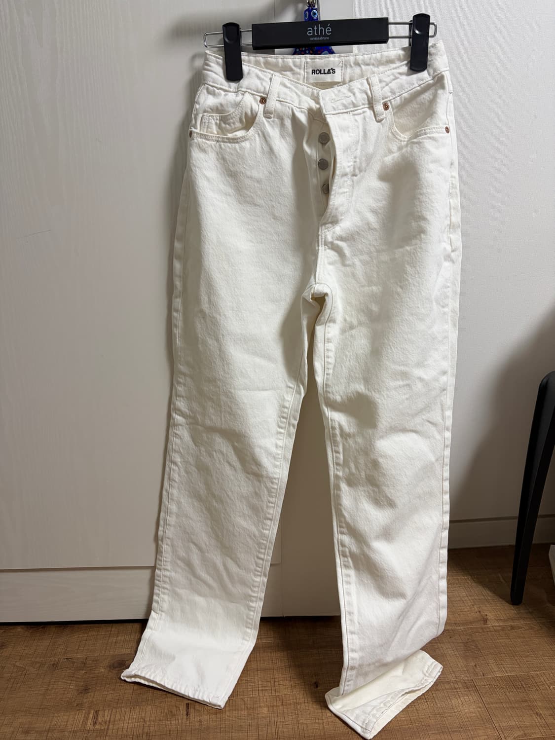 rolla's 화이트 스트레이트 진 상품이미지1