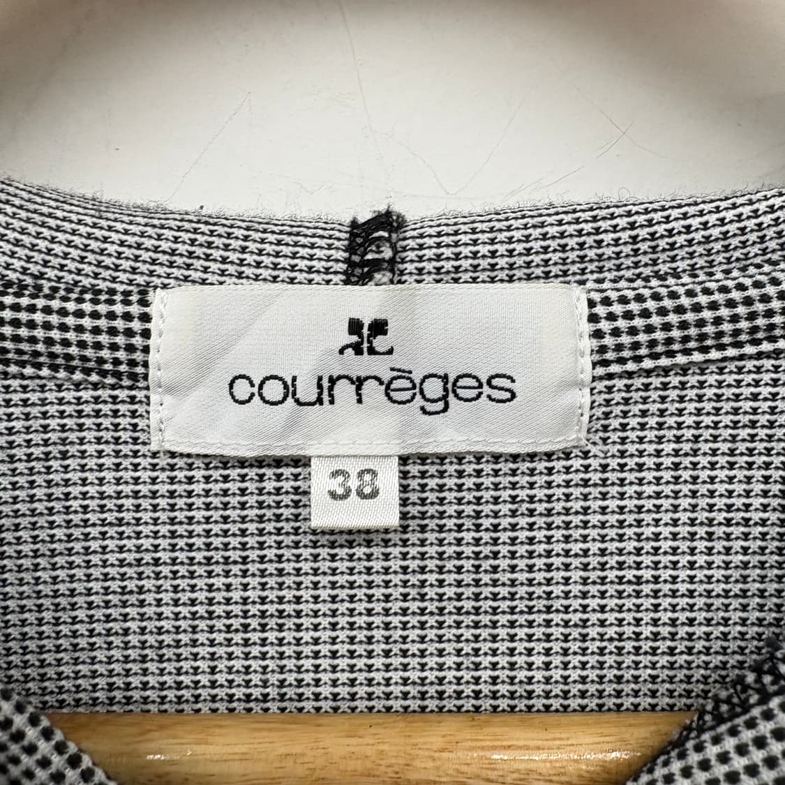 COURREGES 꾸레쥬 체크 후드 집업 여/S 상품이미지4