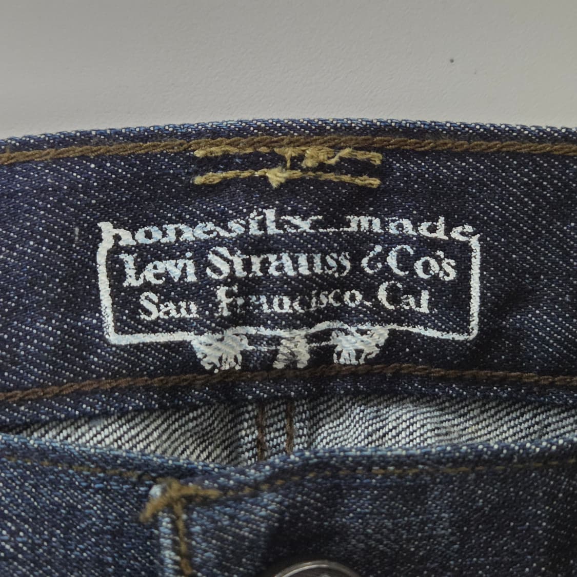 리바이스 샌프란시스코 블랙탭 진청 데님팬츠 32/34 상품이미지7