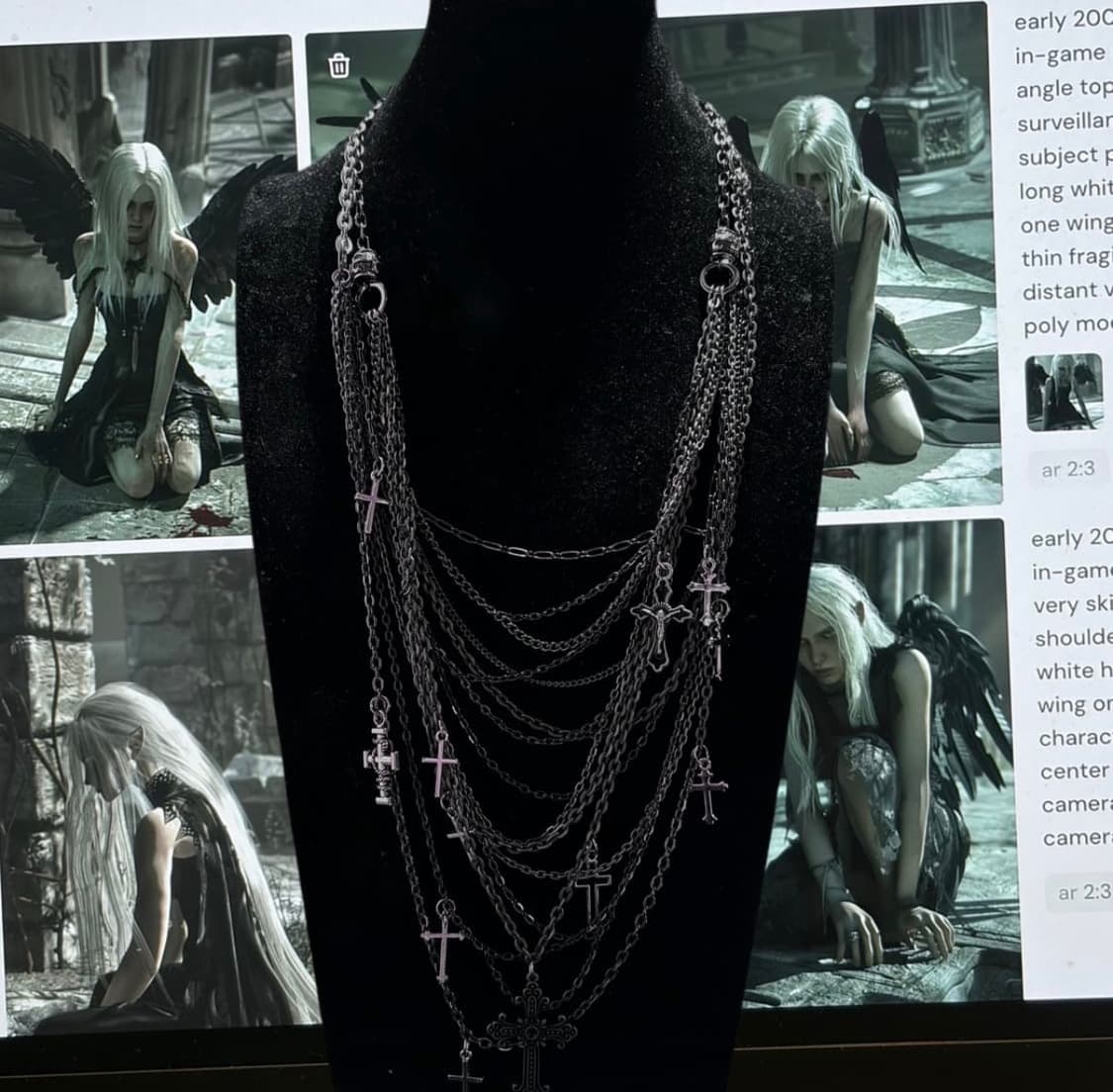 Vkei layered necklace01 상품이미지1