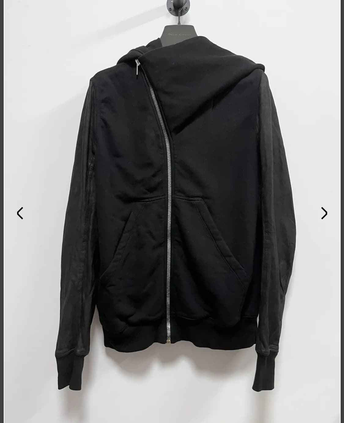 릭오웬스 레더 마운틴 후디 상품이미지1