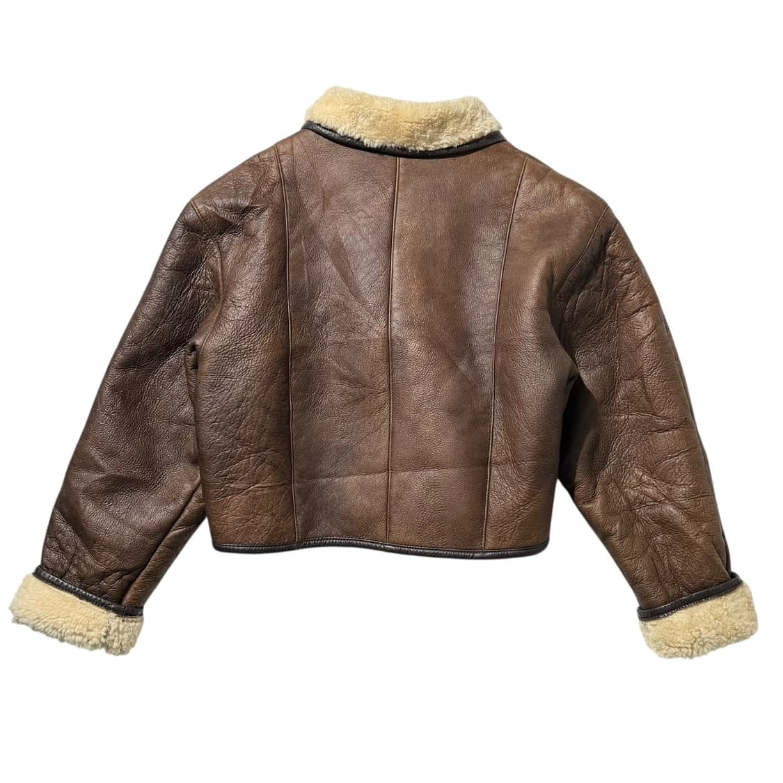 Pazzo Firenze 램스킨 시어링 크롭 숏 무스탕 자켓 상품이미지2