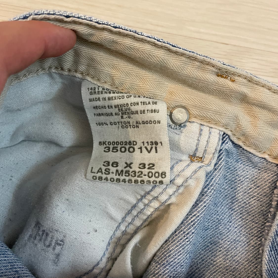 90s Wrangler 랭글러 스트레이트 연청진 상품이미지6