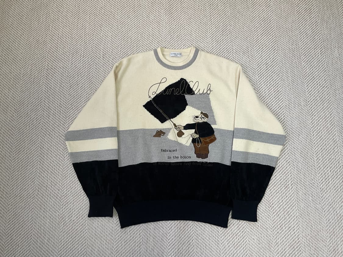 Lunel uomo 태리 코튼 빈티지 울 니트 상품이미지1