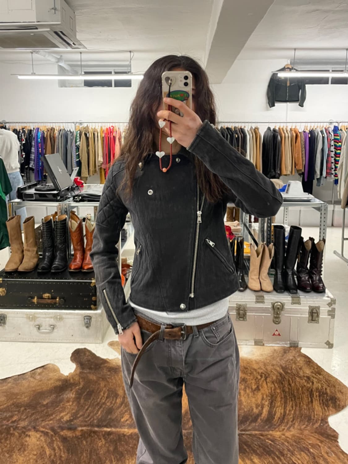  Y's yohji yamamoto python denim rider 상품이미지1