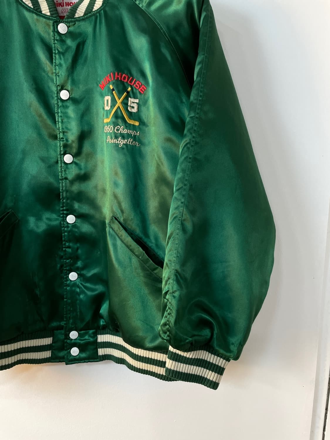 90s 미키 하우스 사틴 봄버 자켓  상품이미지7