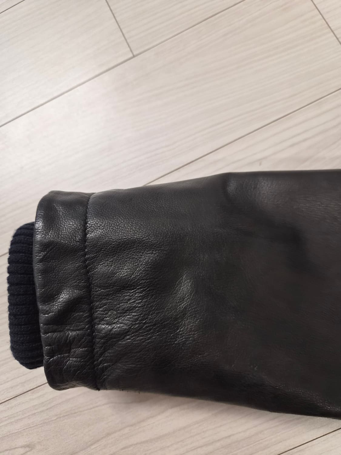 [GAP] 갭 정품 100% 천연 가죽 블루종 재킷 (M사이즈) 상품이미지4