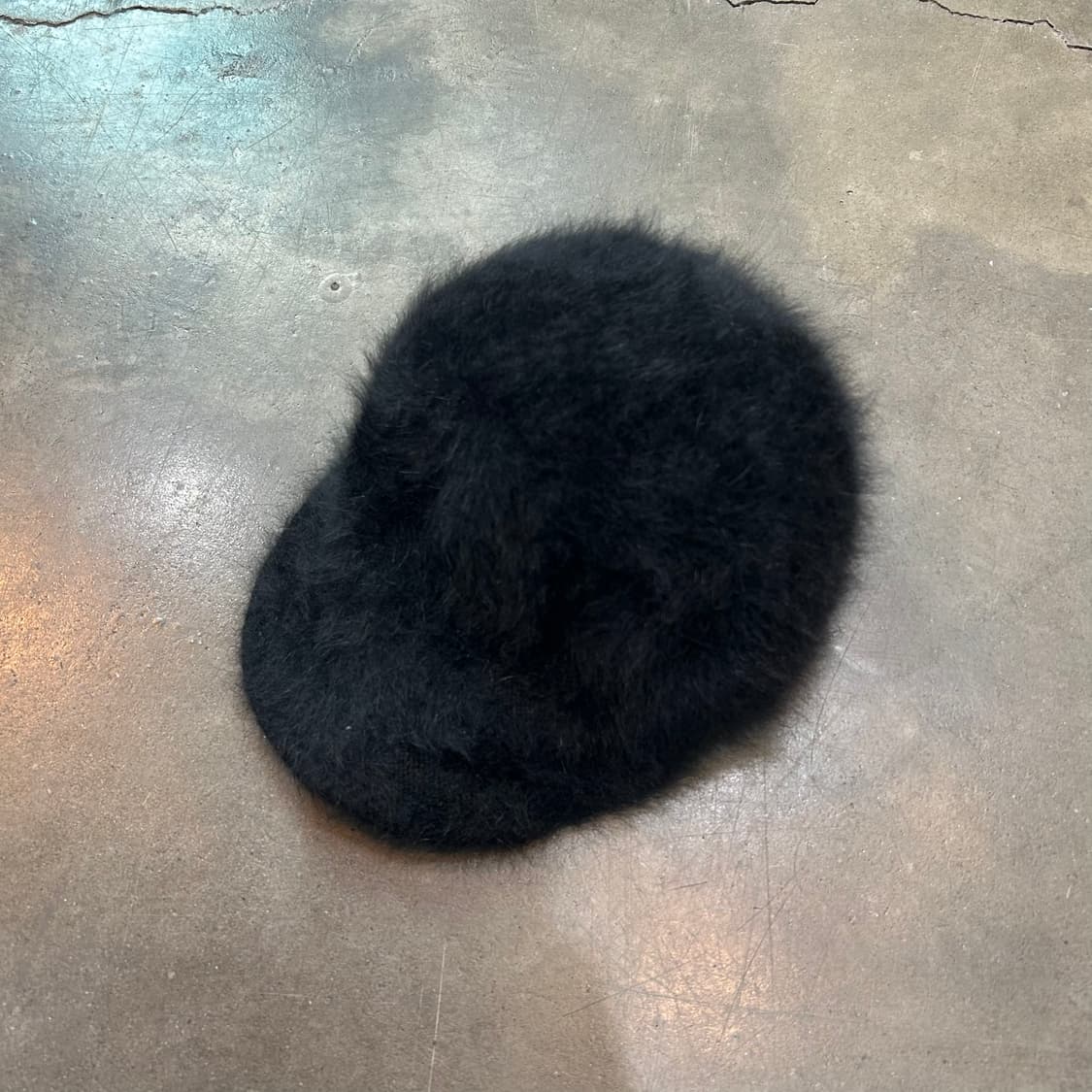 블랙 앙고라 헌팅캡 상품이미지1