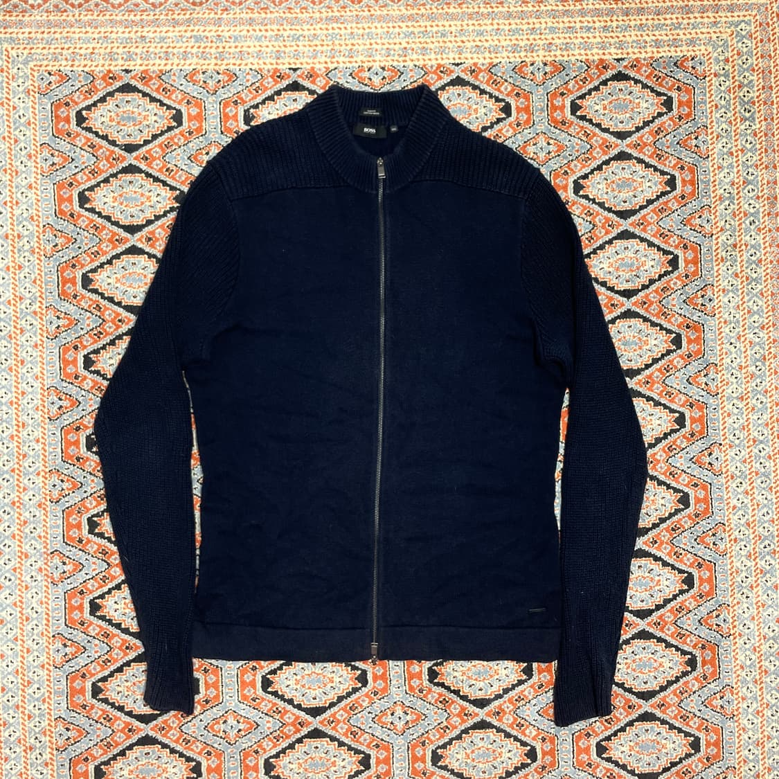 휴고보스 네이비 니트 집업 남성XXL 상품이미지1