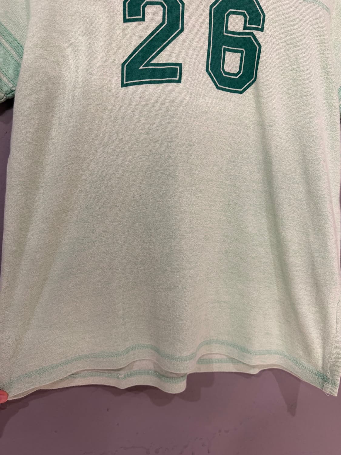 numbering detail mint t-shirt 상품이미지9
