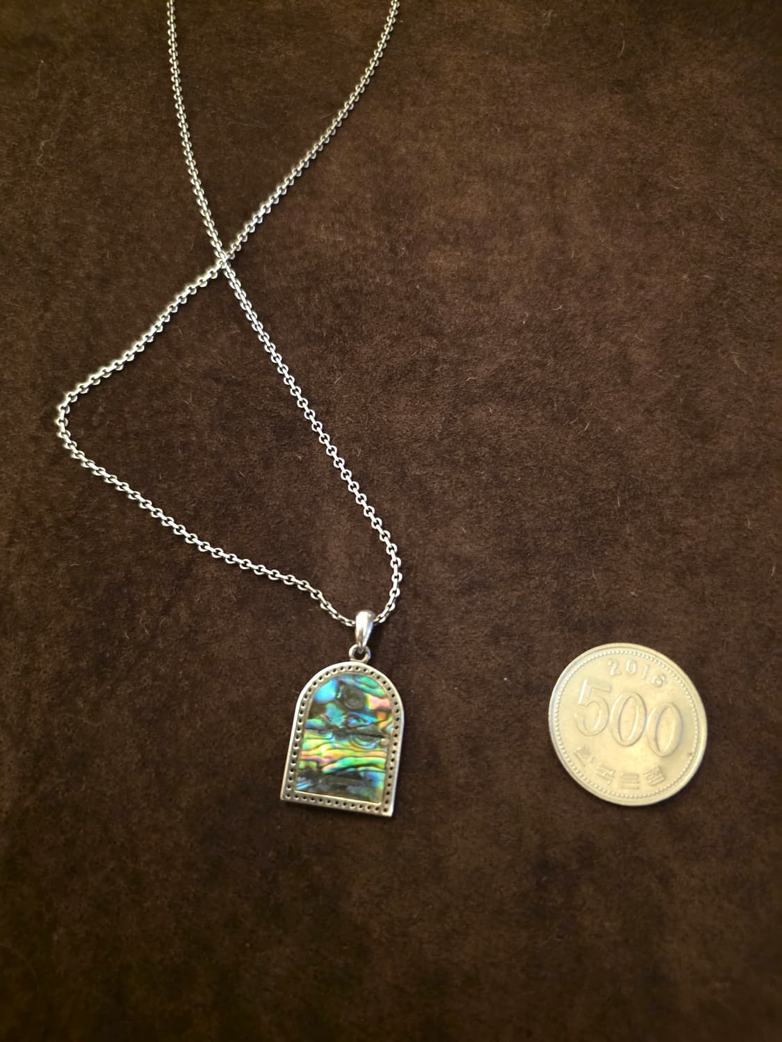 Silver925 shell 🐚 angel cross nacklace 상품이미지3