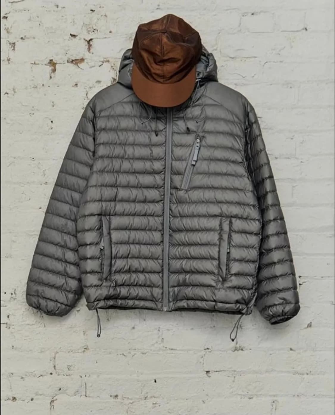헤지스(HIS) 경량 패딩 구스다운 그레이 (L) 상품이미지1