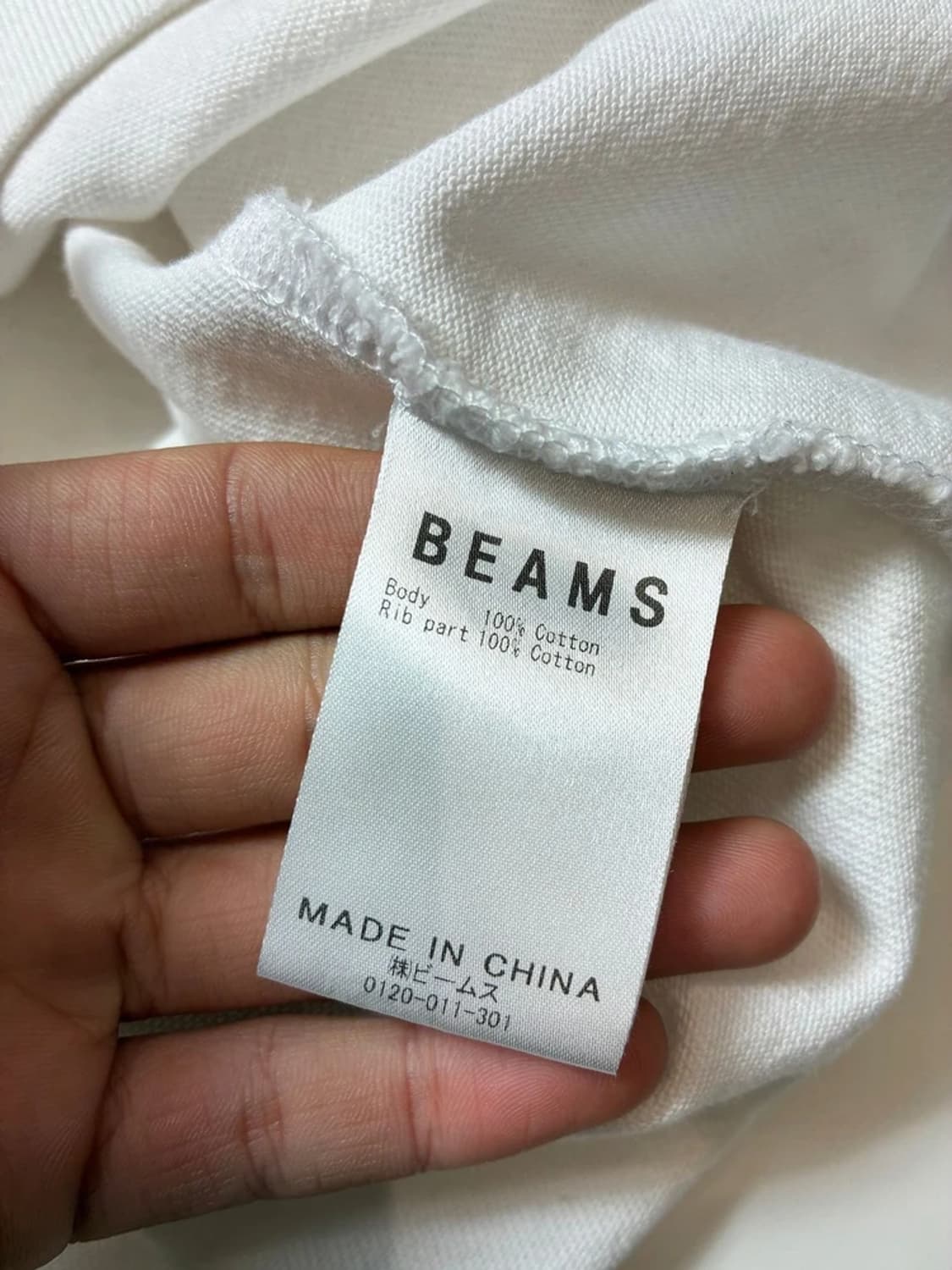 빔즈 BEAMS 레글런 코튼 반팔 슬리브 PN9028 상품이미지6