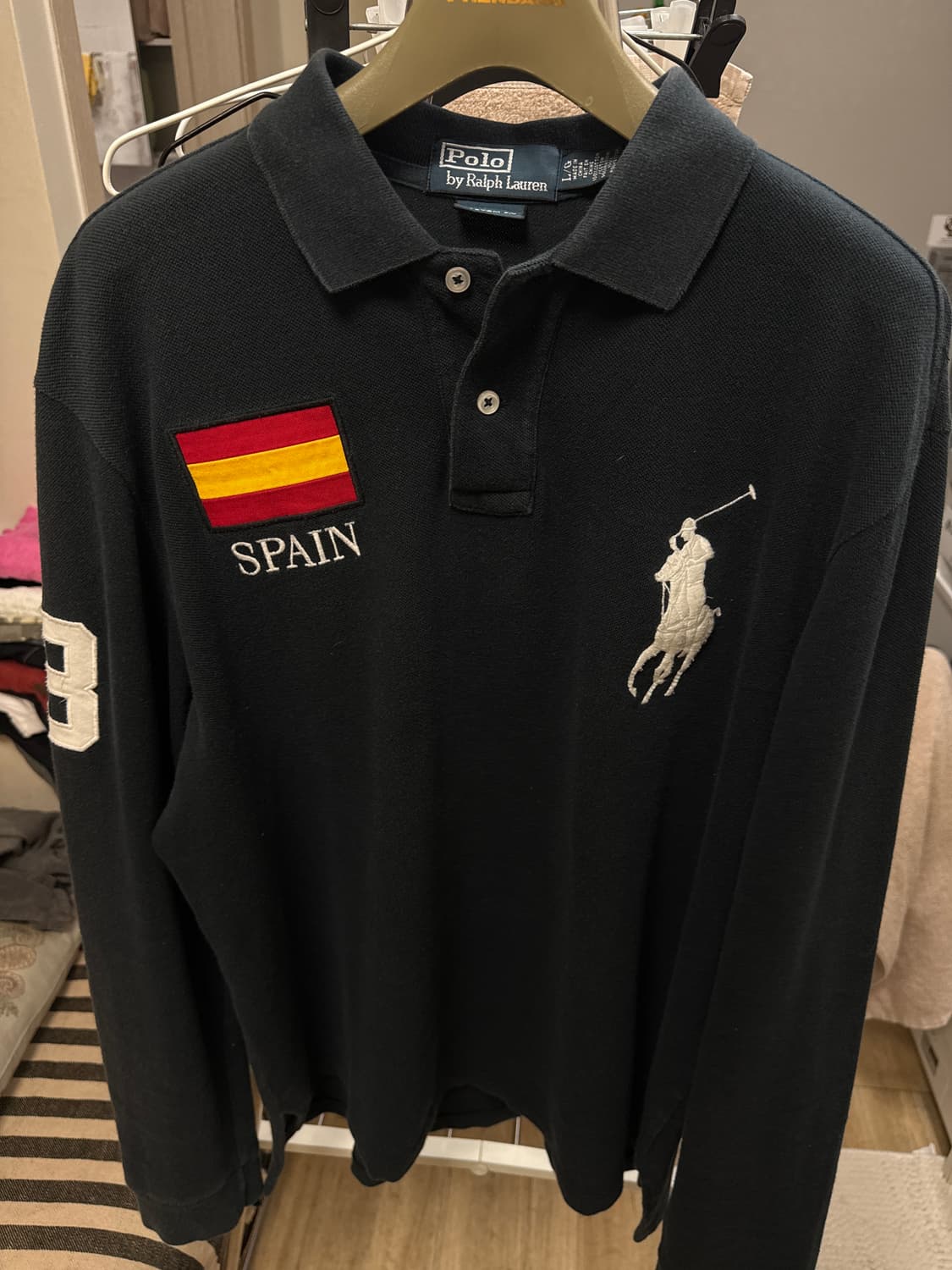 [L] 폴로 랄프로렌 빅포니 스페인 긴팔 PK티 상품이미지1