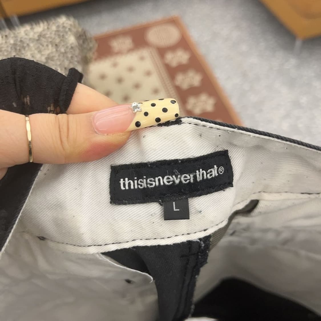 디스이즈네버댓 스트릿 힙합 믹스업 패치워크 코튼팬츠 L C09641 상품이미지6