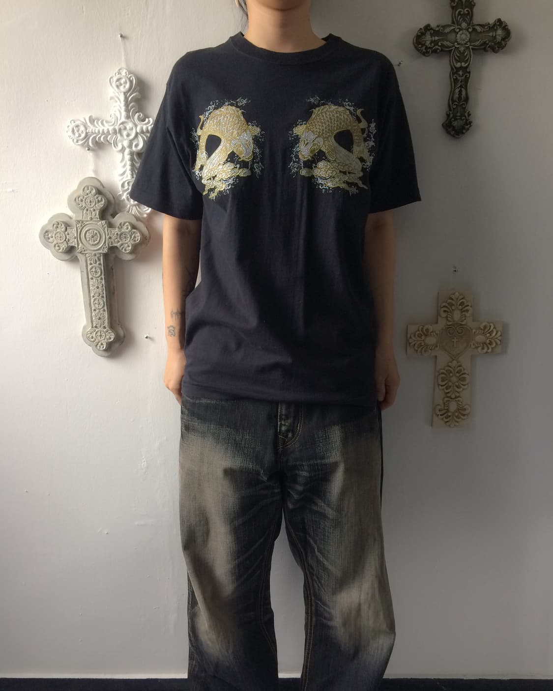 Oriental printing t shirt 상품이미지1