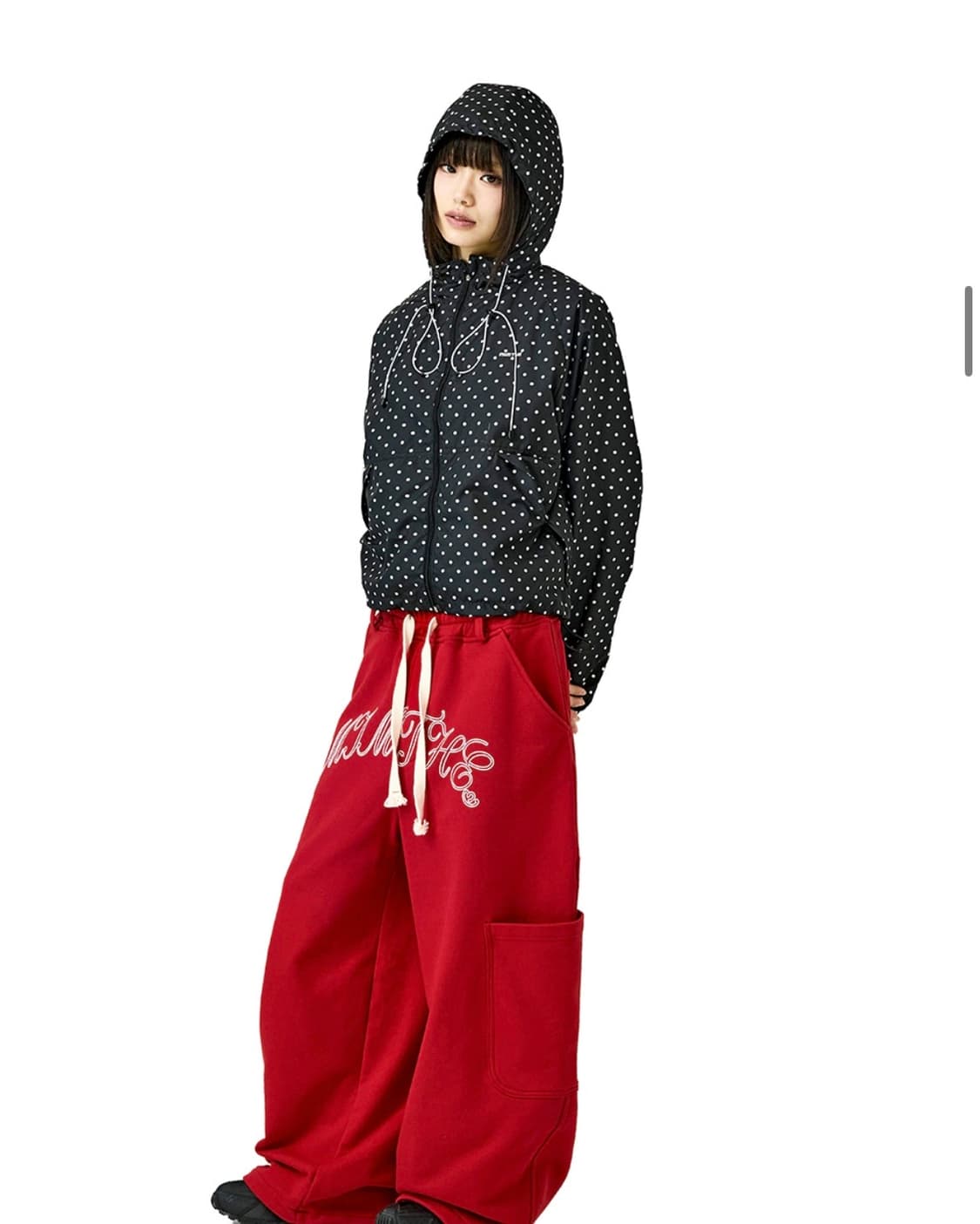 밈더워드로브 레인도트 윈드브레이커 자켓 상품이미지2