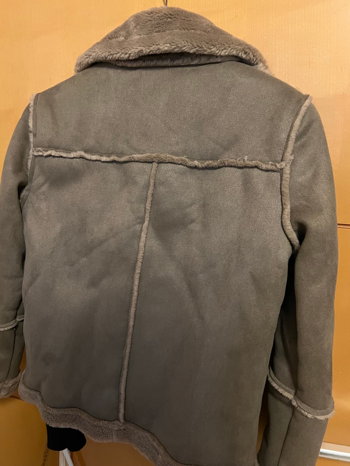 스웨이드 무스탕 브라운 상품이미지3