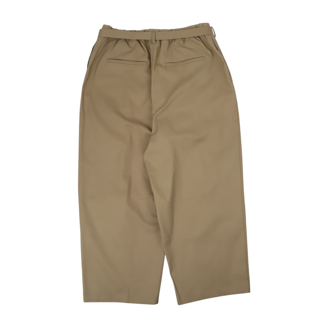 Youth 유스 벨티드 베이지 와이드 코튼팬츠 상품이미지4