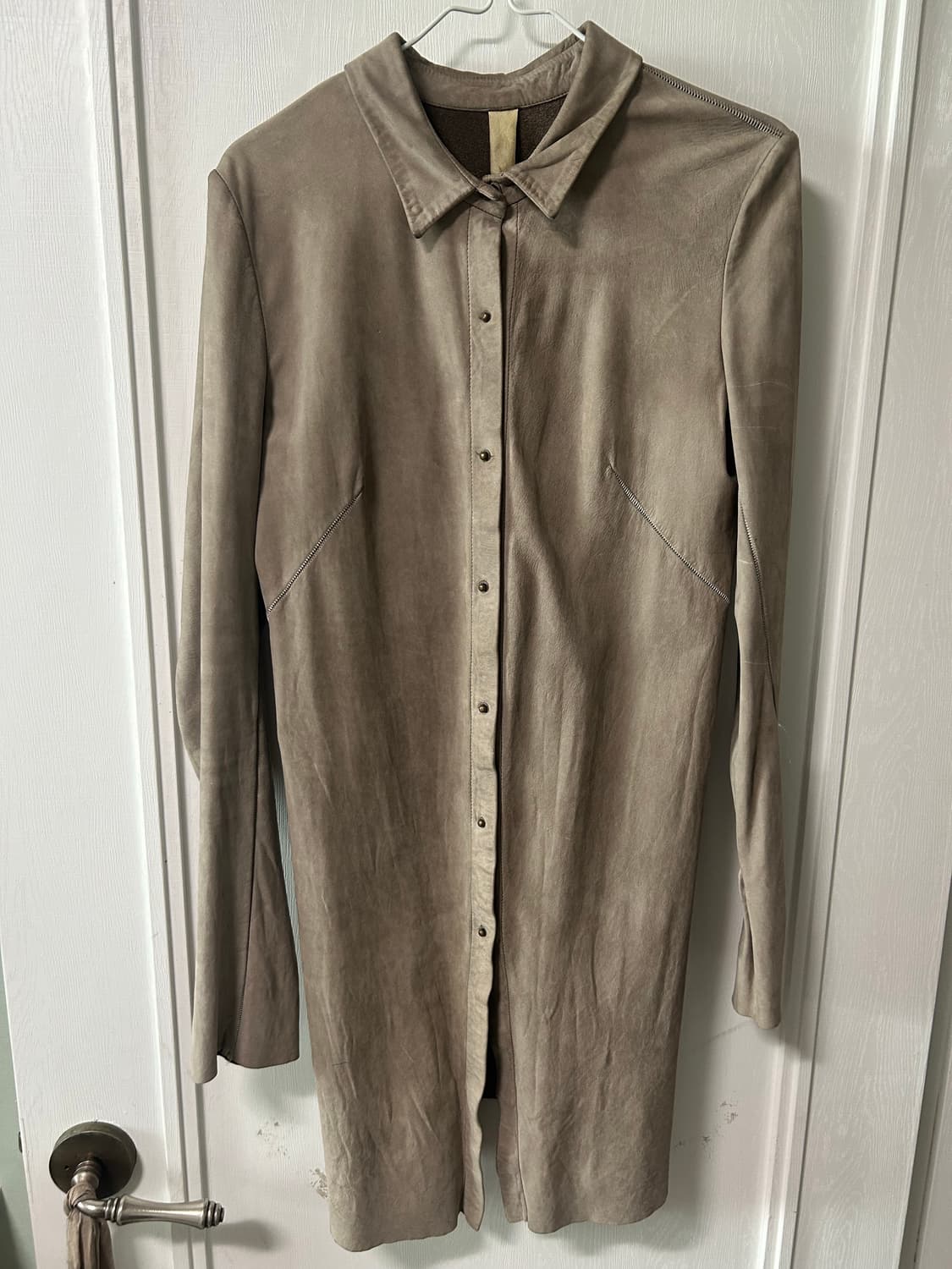 isaac sellam long leather shirt 상품이미지2