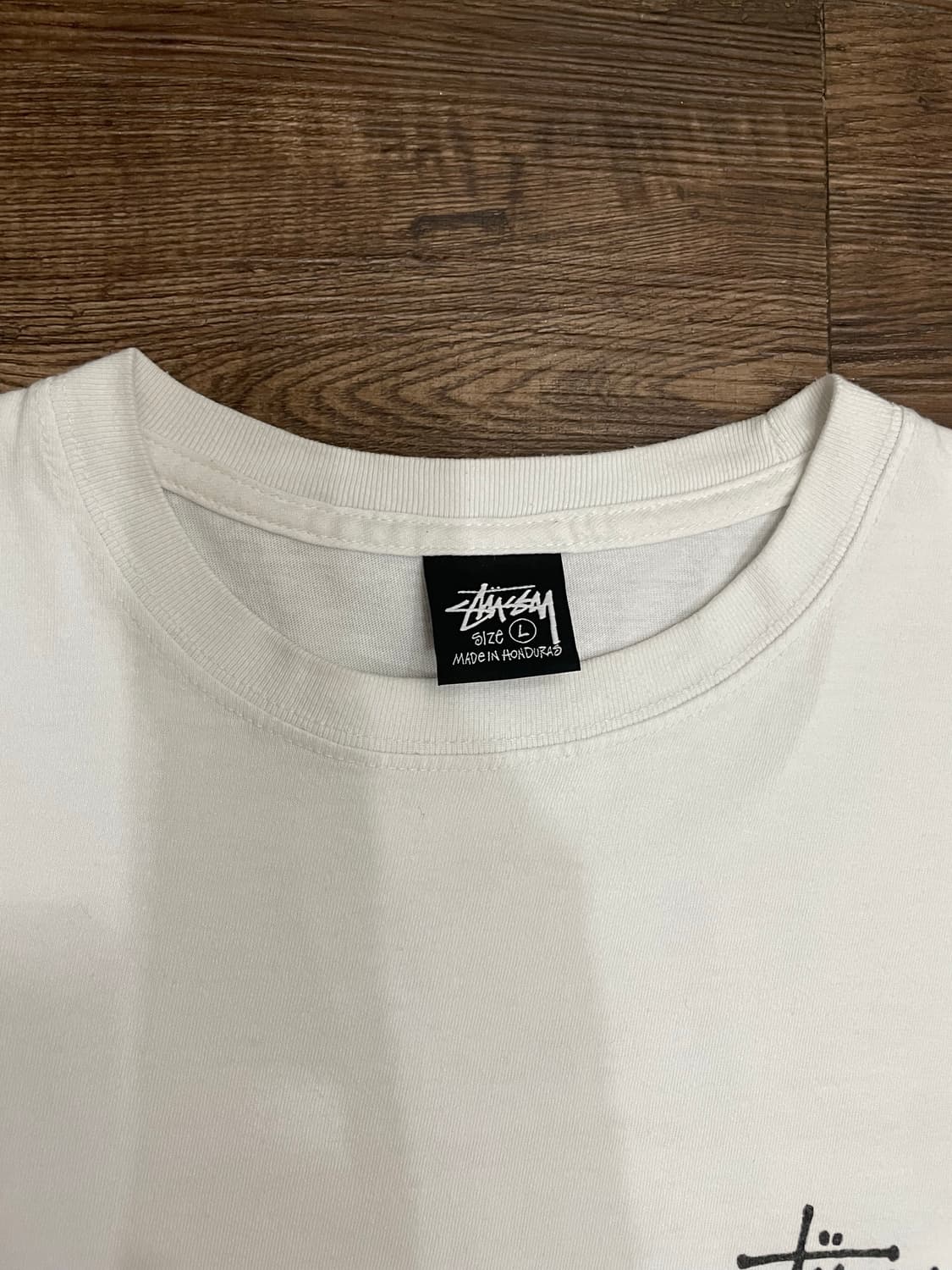 스투시 stussy 베이직 로고 반팔 티셔츠 화이트 상품이미지5