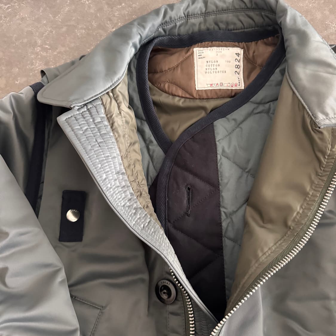 사카이 레이어드 봄버자켓 (2사이즈) 상품이미지2