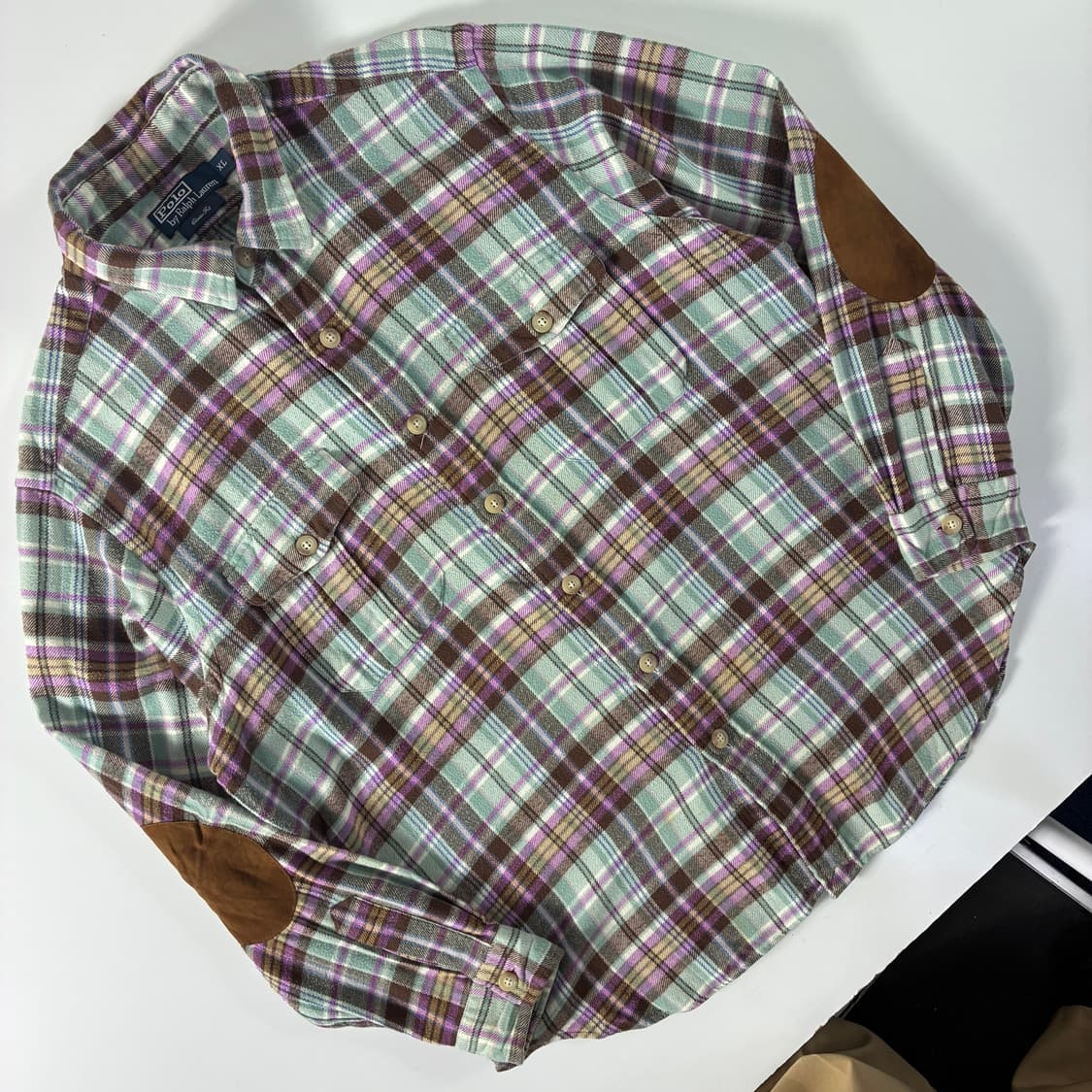 Polo  폴로 랄프로렌 엘보패치 체크셔츠  상품이미지2