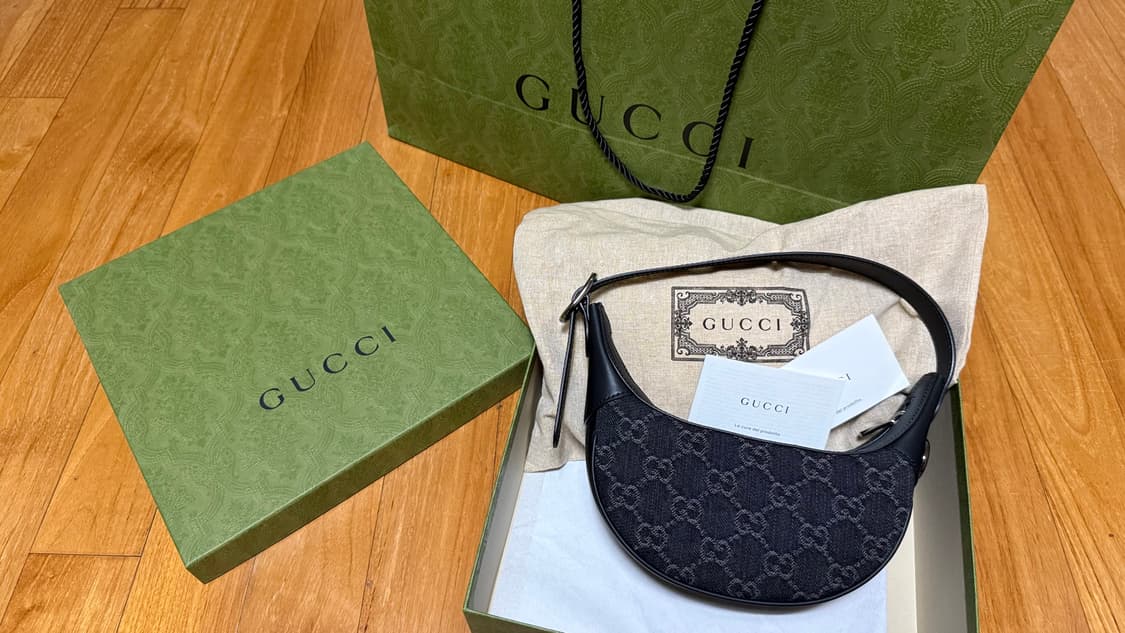 구찌 오피디아 GG 미니백 그레이 블랙 데님 상품이미지6