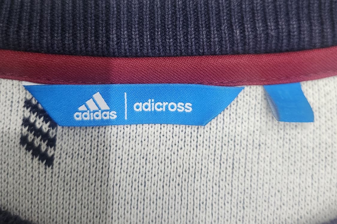 아디다스 아디크로스 패턴 네이비 니트 M 상품이미지3