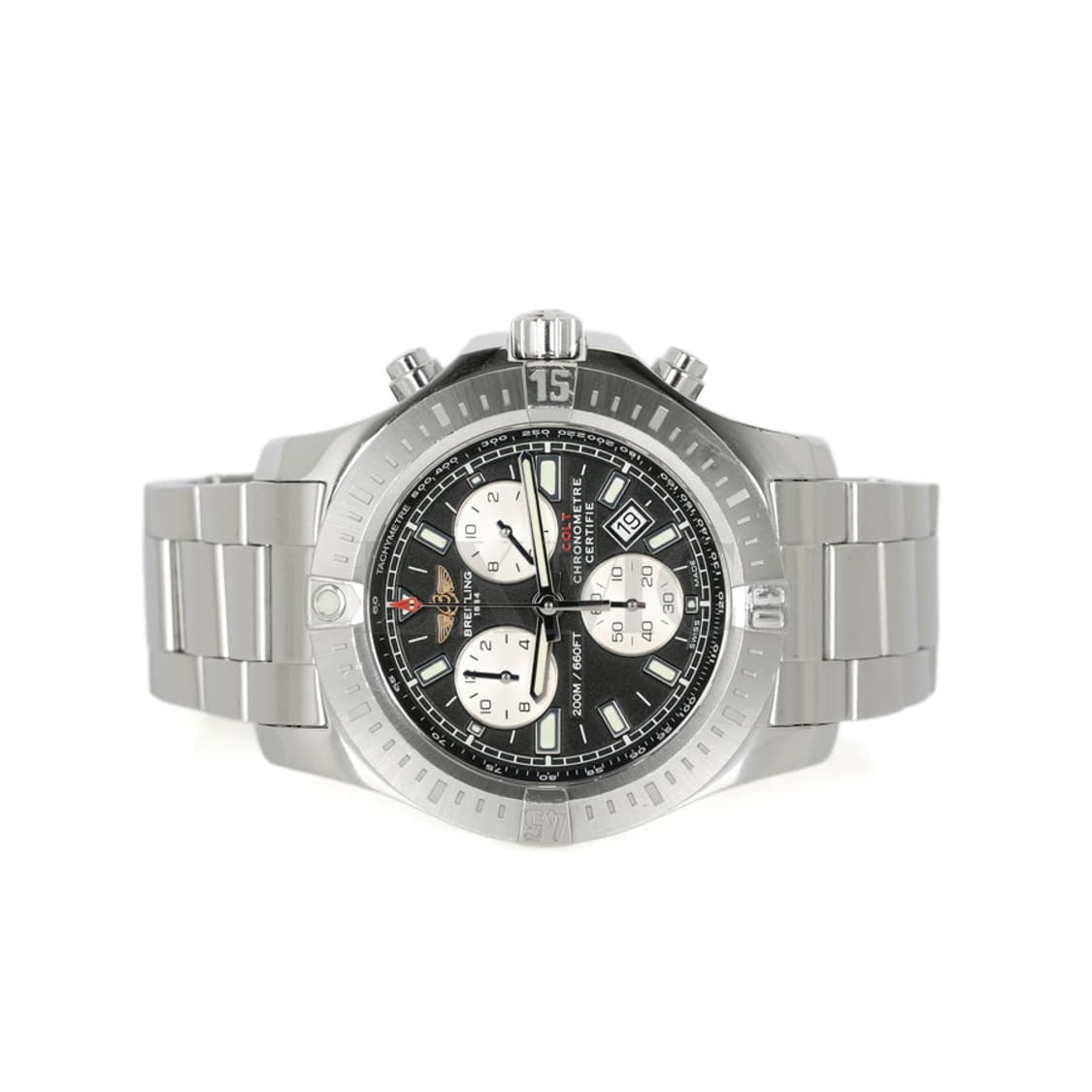 브라이틀링 콜트 크로노그래프 워치 스틸시계 44mm A73388 보증서 상품이미지1