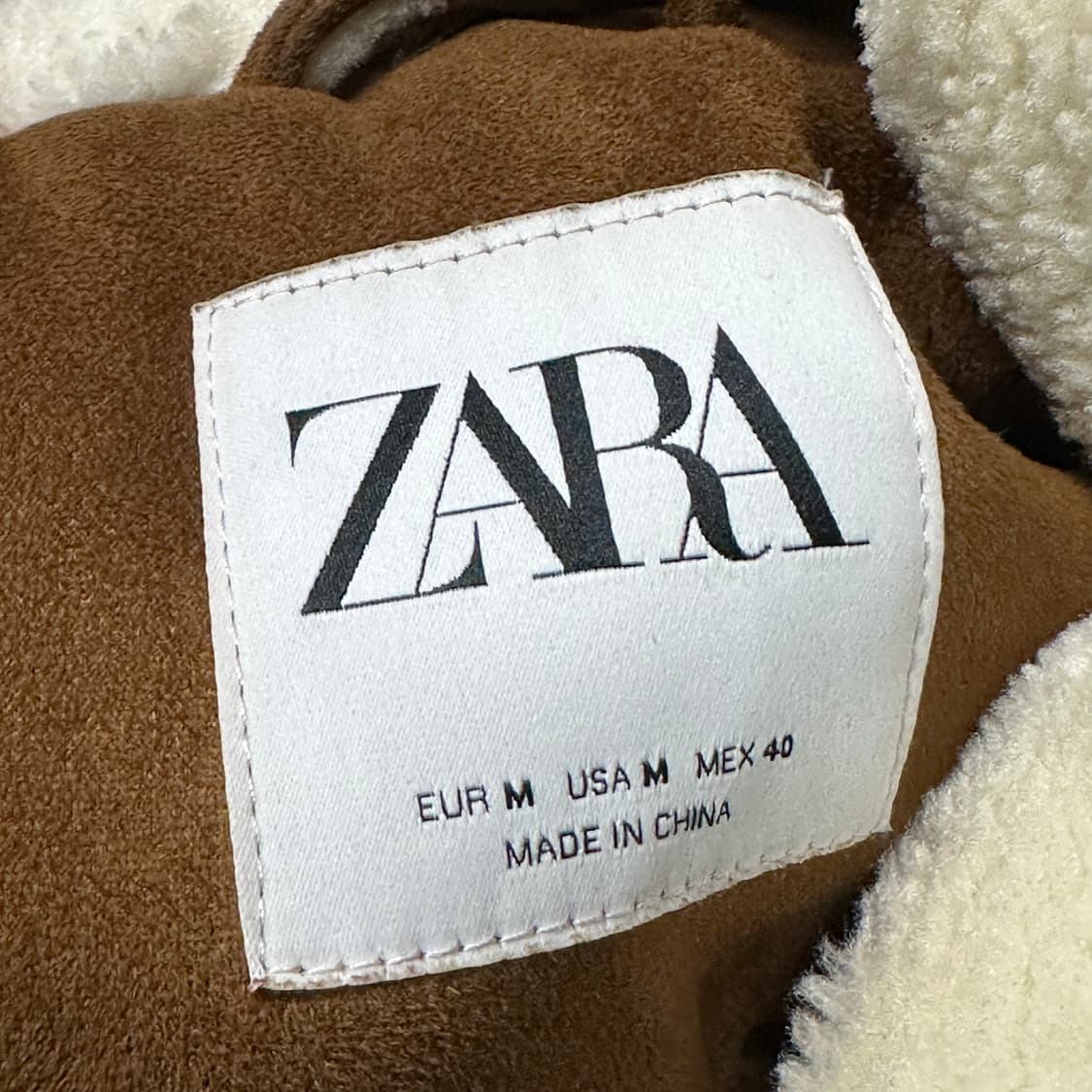 자라 스웨이드 브라운 자켓  상품이미지4